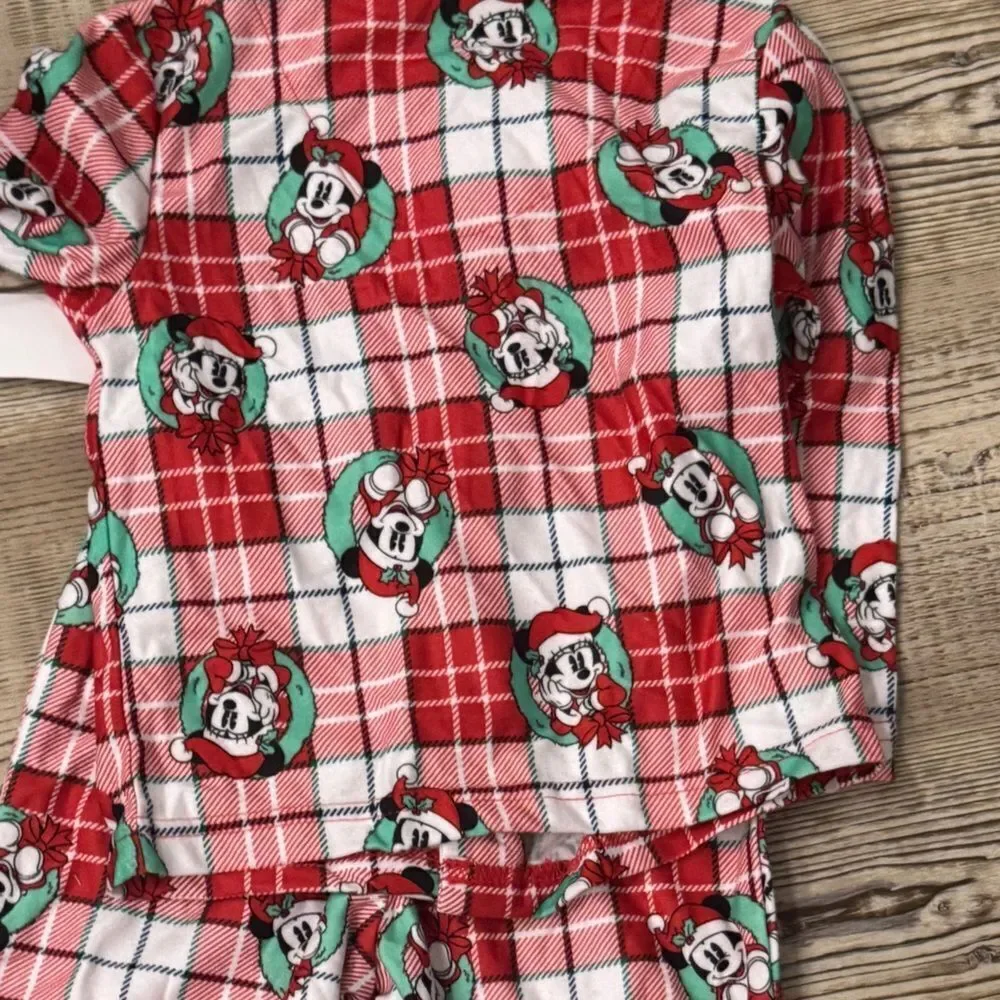 Mickey Mouse Toddler Boys Shirt and Pajama, 2 Piece Set  2T Christmas 🎄